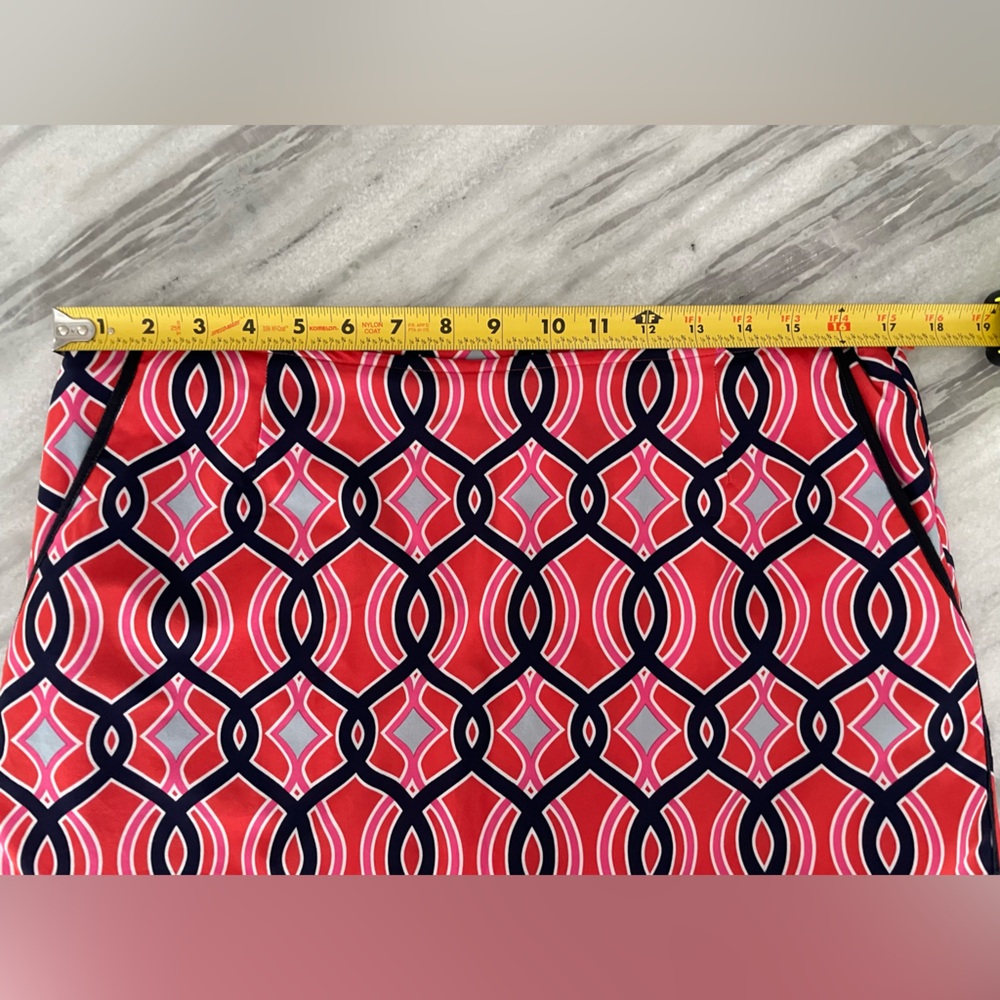 Golftini Orange and Navy Golf Skort - Picture 9 of 9
